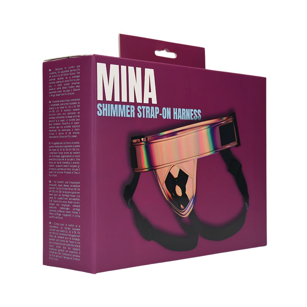 Mina Shimmer Strap-On Harness