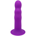 Adrien Lastic Cushioned Core Suction Cup Ribbed Silicone Dildo 7 Inch