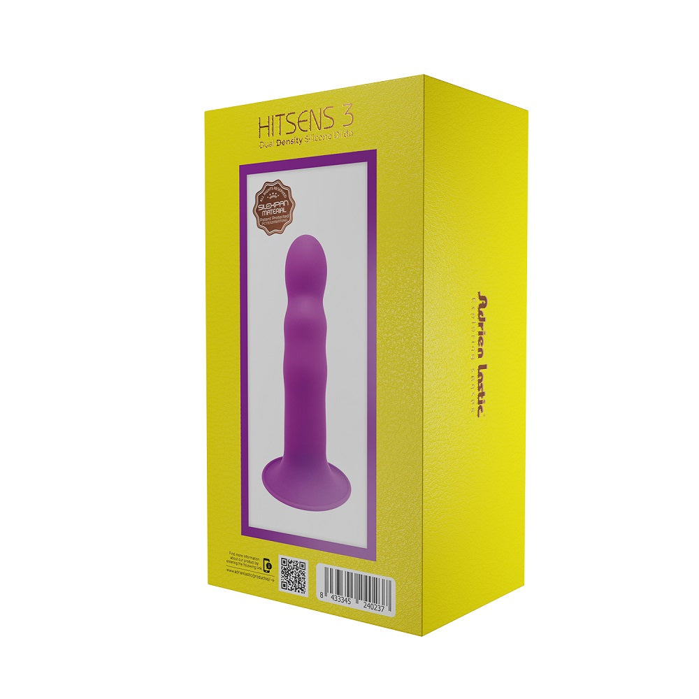 Adrien Lastic Cushioned Core Suction Cup Ribbed Silicone Dildo 7 Inch