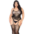 Leg Avenue Lace Suspender Bodystocking Plus Size